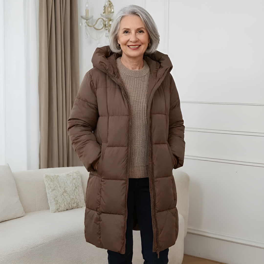 Eponina - Kapüşonlu Uzun Yastıklı Ceket