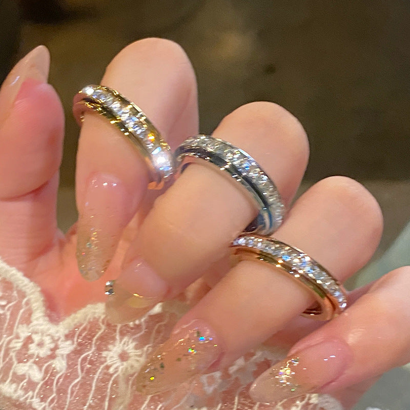 Nubia - Lüks Çelik Dönen Spinner Yüzük