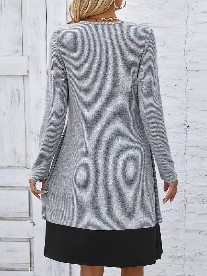 Shirahoshi - Sonbahar Ve Kış Yuvarlak Yakalı İki Parçalı Takım Elbise