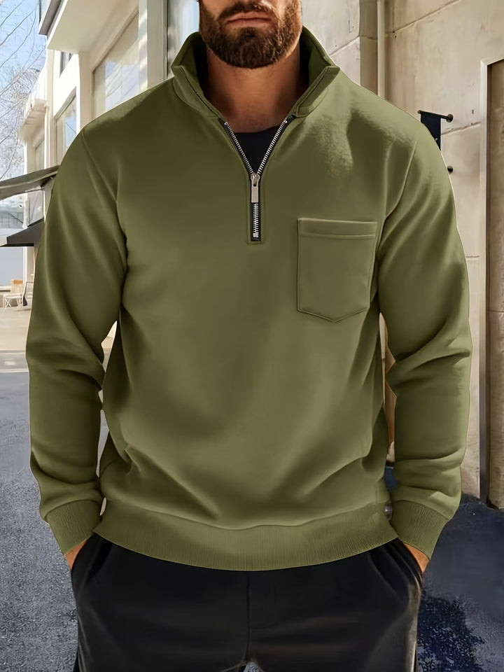 Nistor - Yarım Fermuarlı Uzun Kollu Gömlek