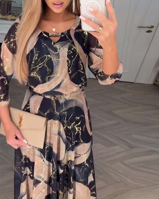 Eithne - Zarif Şifon Elbise