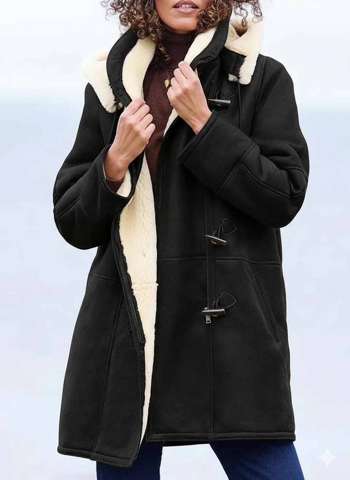 Zulika - Suni Süet Shearling Ceket