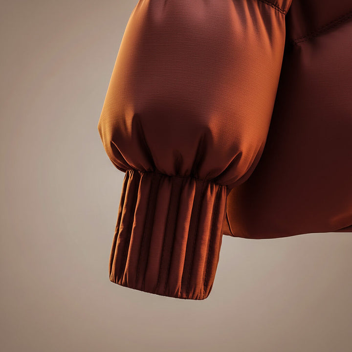 Enina - Kürk Yakalı Şık Pamuklu Mont