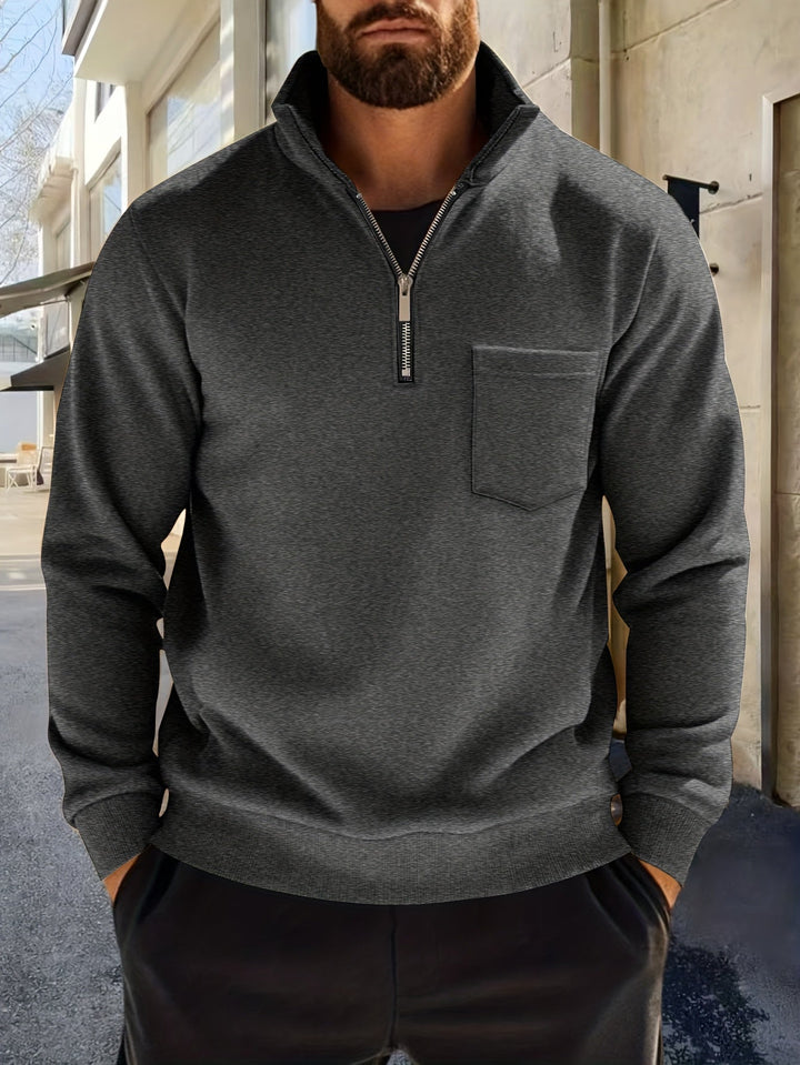 Nistor - Yarım Fermuarlı Uzun Kollu Gömlek