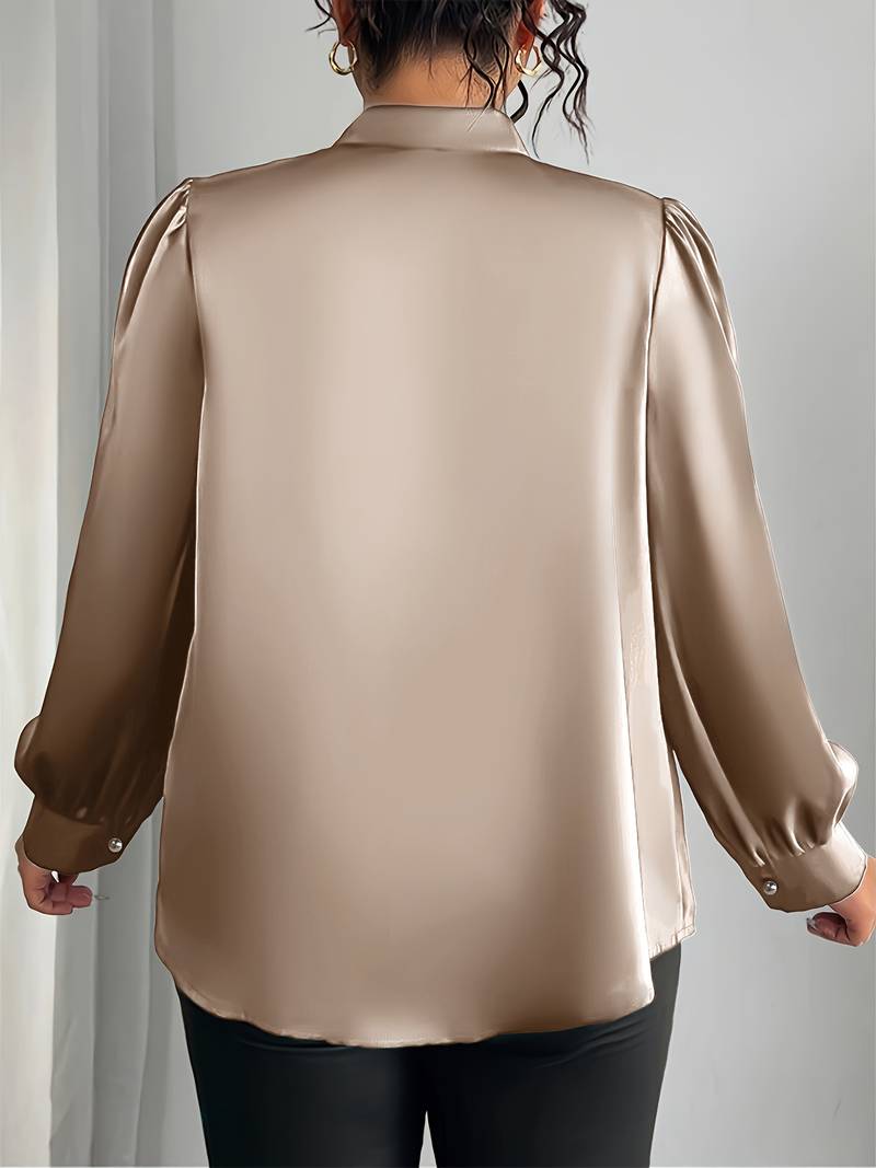 Elisheva - V Yaka Zarif Kabarık Kollu Gömlek