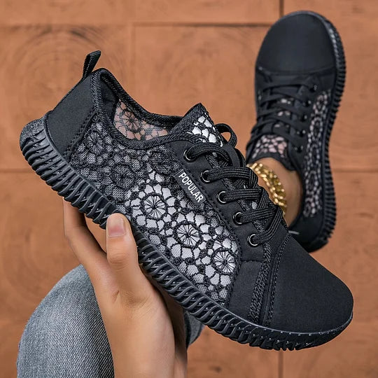 Orly - Nefes Alabilir File Bağcıklı Loafer