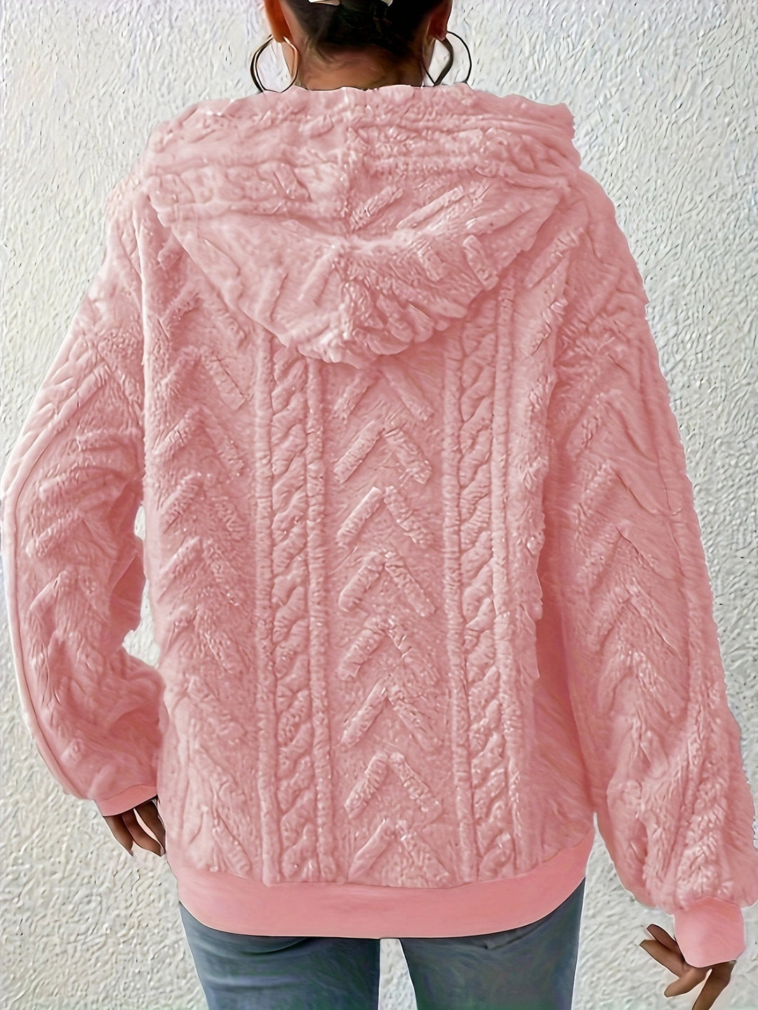 Andrine - Uzun Kollu Kapüşonlu Ceket