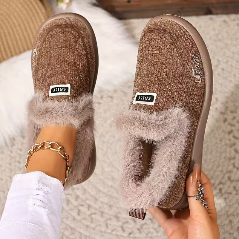 Nolani - Şık Suni Kürk Kışlık Terlikler