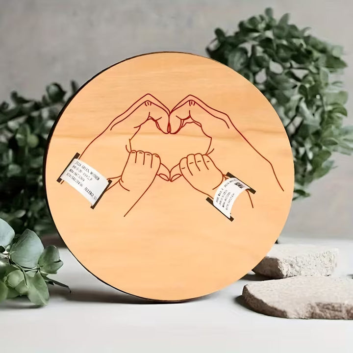 BirthMark - Ahşap Doğum Bileziği Plaketi