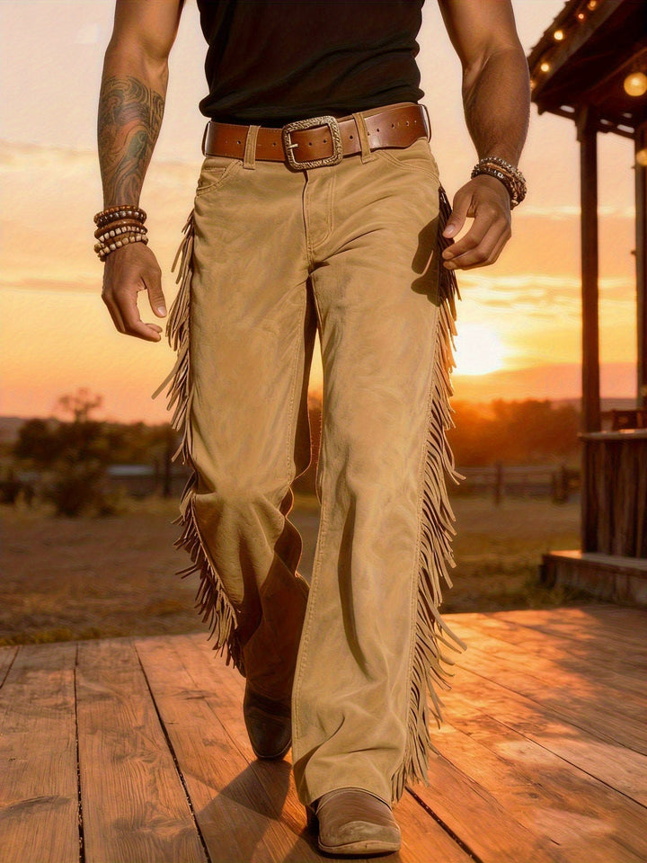Altan - Günlük Retro Batı Fringe Pantolon