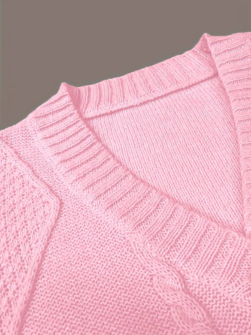 Tzvia - Günlük V Yaka Örgü Kazak