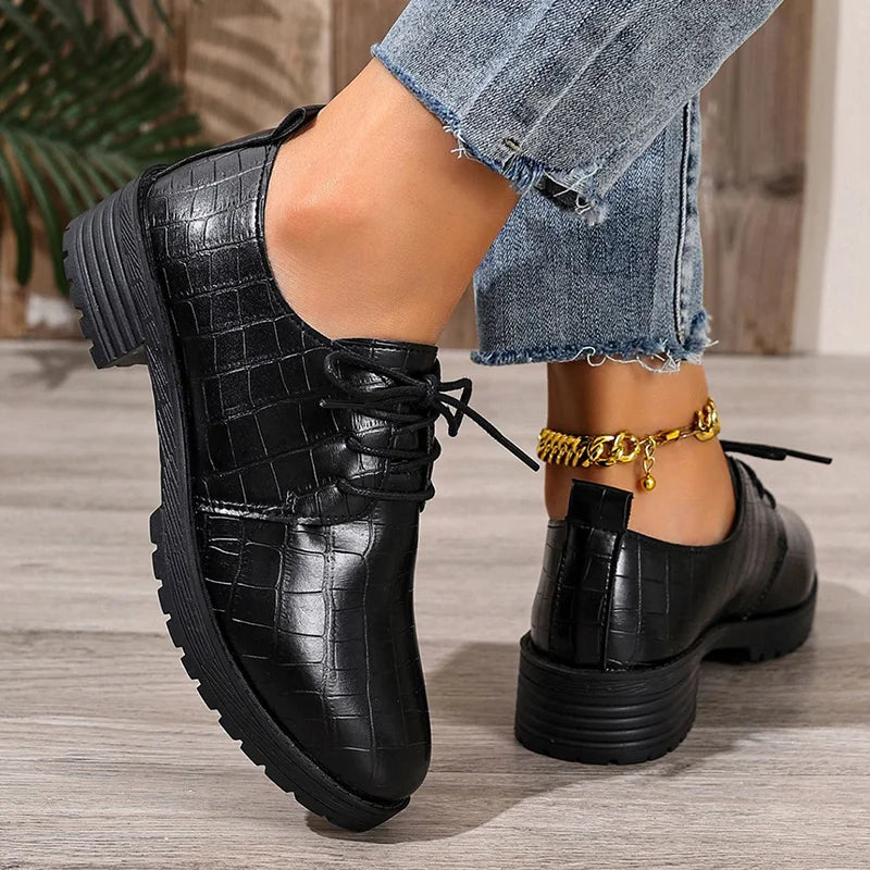 Niyra – Kalın Tabanlı Bağcıklı Derby Ayakkabı