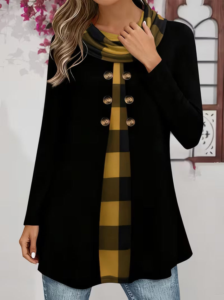 Sahar - Fırfırlı Yakalı Tişört