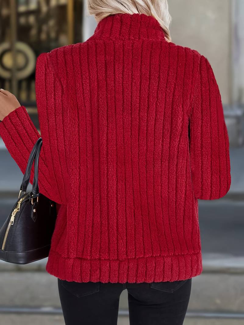 Zoharia - Cepli Şık Uzun Kollu Kışlık Ceket