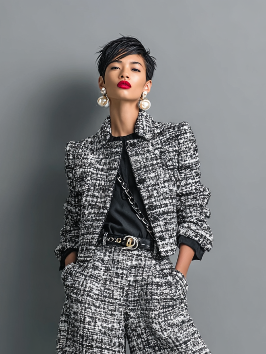 Aderet - Şık Uzun Kollu Ceket ve Rahat Pantolon