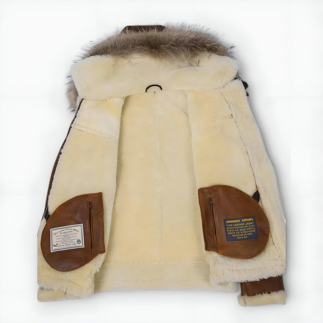 Grantham - Kürk Kapüşonlu Bomber Ceket