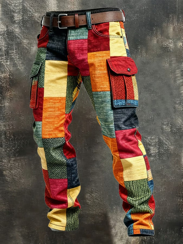 Greg - Patchwork Kargo Pantolon