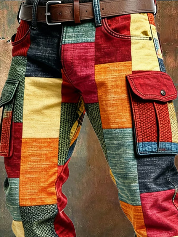 Greg - Patchwork Kargo Pantolon
