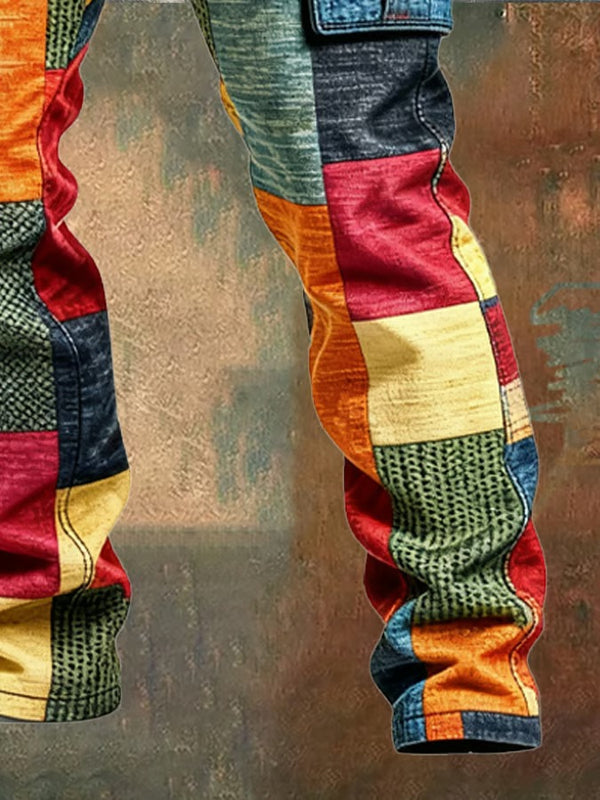 Greg - Patchwork Kargo Pantolon