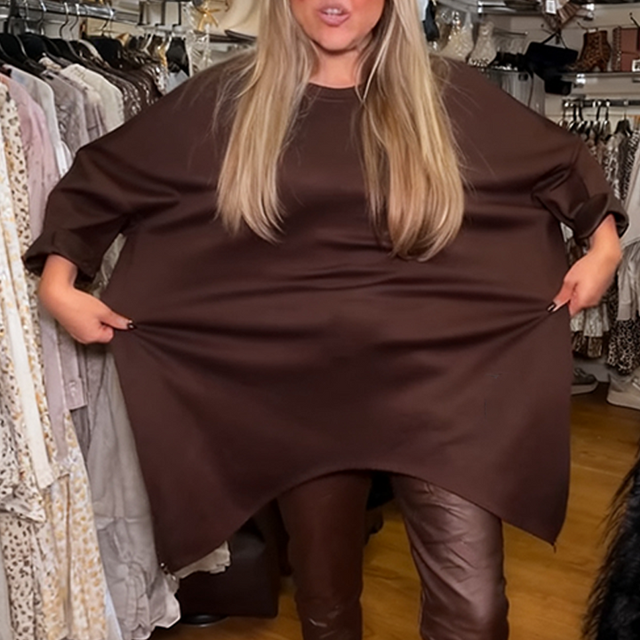 Aldona - Asimetrik Üst ve Düz Pantolon