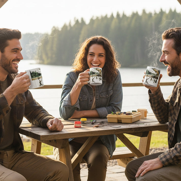 TackleMug - Balıkçılık Motifli Kahve Kupa